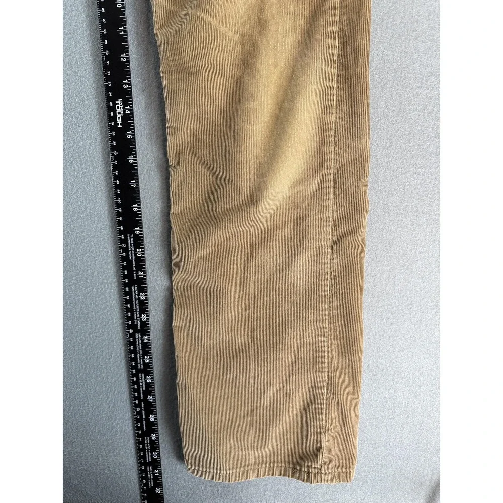 Levi's 514 Pants Mens 32x32 Brown Slim Straight Corduroy Khakis Casual 5-Pocket